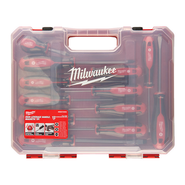 Zdjęcie 3 - ZESTAW WKRĘTAKÓW ŚRUBOKRĘTÓW MILWAUKEE 12SZT. 4932472003