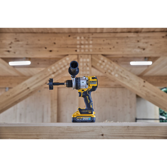 Zdjęcie 10 - Wiertarko-wkrętarka udarowa akumulatorowa DeWalt DCD1007H2T 2x5Ah POWERSTACK 169Nm 18V XR