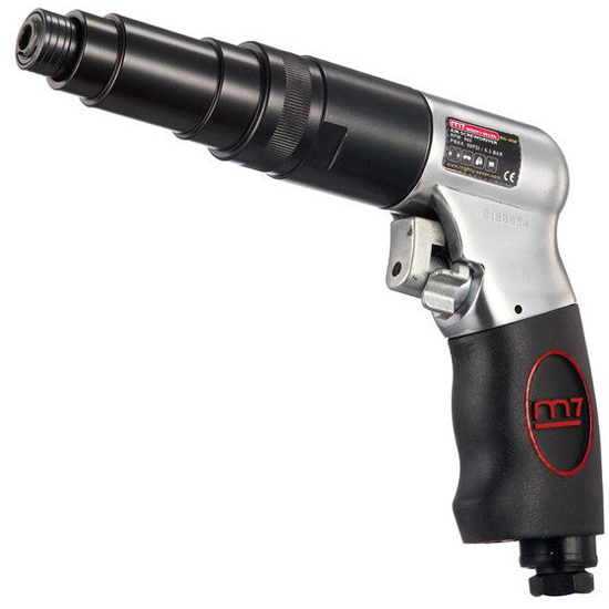 Zdjęcie 1 - Wkrętarka pneumatyczna dwukierunkowa pistoletowa 5,0 - 16,3 Nm 800 obr./min. Mighty Seven RA-302