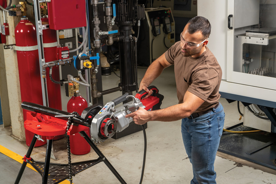 Zdjęcie 9 - Gwintownica akumulatorowa Ridgid 760 1/2-2" 11-R BSPT + Imadło 