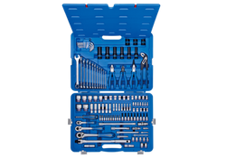 ZESTAW NASADEK 1/4"+3/8"+1/2" 119cz. 4 -32mm 6-kąt. Z AKCESORIAMI, CHROM+NARZĘDZIA UNIWERSALNE W WALIZCE PLAST. 9519MR50 King Tony