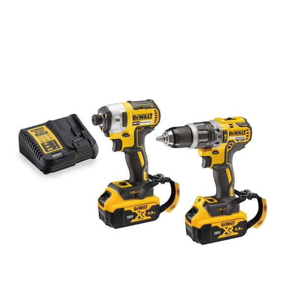 Zdjęcie 3 - Zestaw narzędzi akumulatorowych DeWalt DCK266P2LR Wiertarko-wkrętarka DCD796 + Zakrętarka DCF887 18V XR 2x5Ah