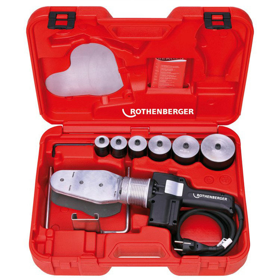 Zdjęcie 1 - Zgrzewarka do rur ROWELD P 63 S-6 w zestawie ( 20mm, 25mm, 32mm, 40mm, 50mm, 63mm )