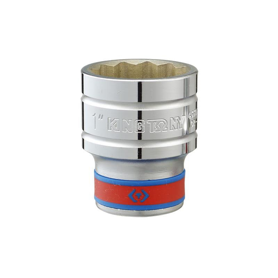 Zdjęcie 1 - NASADKA KRÓTKA 1/2" CALOWA 1-3/8" x 44mm 12-kąt. Cr-v 433044SR King Tony