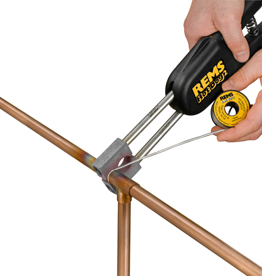 Zdjęcie 3 - Zestaw do lutowania miękkiego miedzi Rems Hot Dog 2 163020 + Włókniny Rothenberger Rovlies 