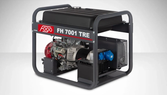 Zdjęcie 1 - Agregat prądotwórczy benzynowy 1-fazowy 6,2 kVA z AVR, rozrusznikiem, zbiornik 45L z silnikiem Honda FOGO FH7001TRE