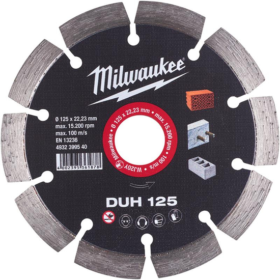 Zdjęcie 1 - Tarcza diamentowa DUH 125 x 22,2 mm 4932399540 Milwaukee