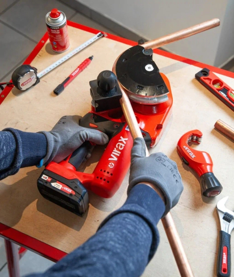 Zdjęcie 6 - Giętarka akumulatorowa 18V Ministem® do stali 251774 14-16-18-22mm + Obcinak VIRAX ZR 35