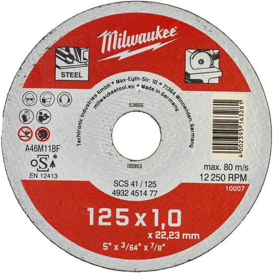 Zdjęcie 1 - Tarcza do cięcia metalu Contractor 125X1 - 200szt.  4932451478 Milwaukee
