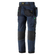 Nawigacja zdjęcie 2 - Spodnie FlexiWork 6902 z workami kieszeniowymi Snickers Workwear granatowe