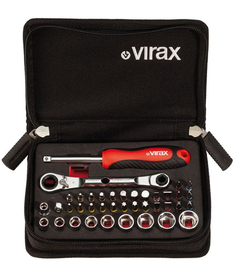 Zdjęcie 1 - VIRAX 3104 mini zestaw instalatora 41 el nasadki i bity 1/4"