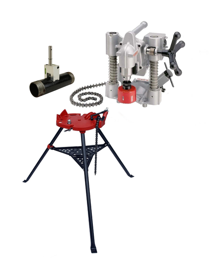 Zdjęcie 1 - Narzędzie do wycinania otworów Ridgid HC-300 3” 1200W 76787  + imadło  + punktak