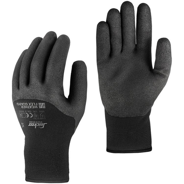 Zdjęcie 1 - 9325 Rękawice Weather Flex Guard (kolor czarny) opakowanie 10 par Snickers Workwear
