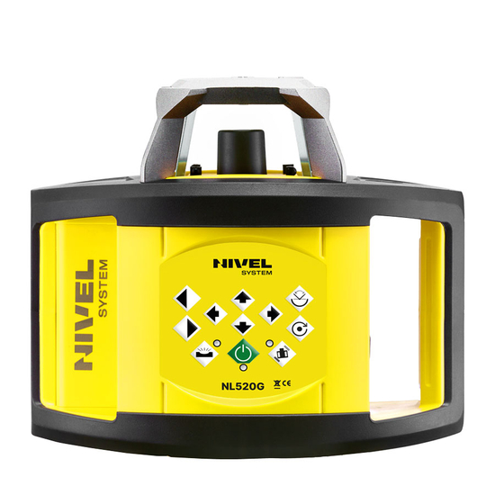 Zdjęcie 4 - Rotacyjny niwelator laserowy Nivel System NL520G DIGITAL z wiązką zieloną