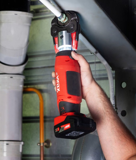 Zdjęcie 4 - Zaciskarka Virax Viper® L2X Cas System + Zacisk Główny WKŁADKI U16-20-25-32 giętarka kuszowa do PEX