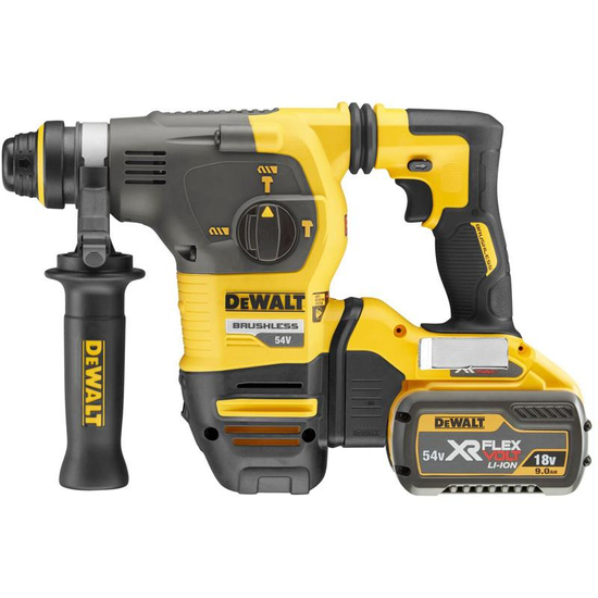 Zdjęcie 2 - Młotowiertarka akumulatorowa DeWalt DCH333X2 SDS-Plus 3.5J 54V XR Flexvolt 2x9Ah