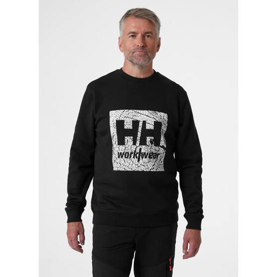 Zdjęcie 4 - Bluza Helly Hansen 79263_990 Graphics/Logo kolor czarny