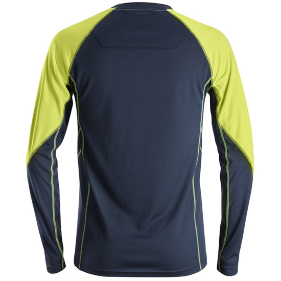 Zdjęcie 4 - 2405 T-shirt neonowy – długi rękaw Snickers Workwear granatowy