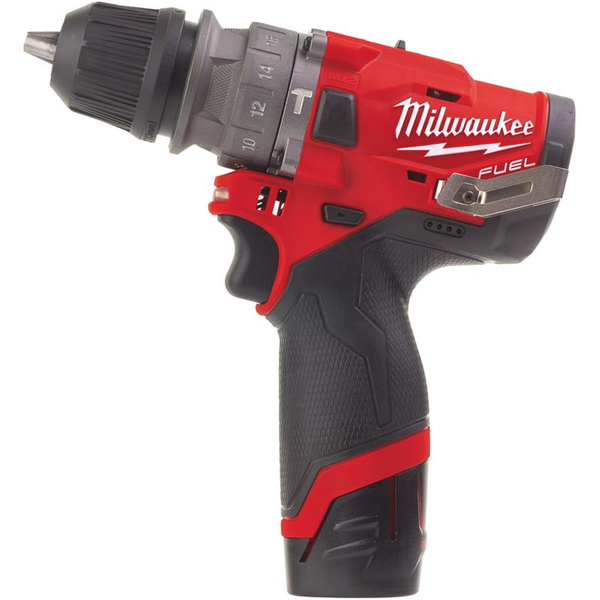 Zdjęcie 1 - Wiertarko-wkrętarka udarowa akumulatorowa Milwaukee M12 FPDX-202X 37Nm 12V 2x2Ah 4933464136