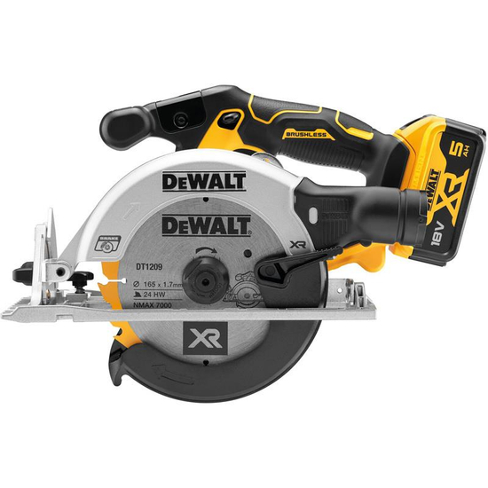 Zdjęcie 3 - Pilarka tarczowa akumulatorowa DeWalt DCS565P2 165mm 18V XR 2x5Ah