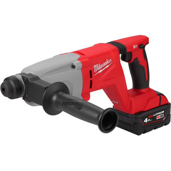 Zdjęcie 8 - Młotowiertarka akumulatorowa Milwaukee M18 BLHACD26-402X SDS-Plus 2.6J 18V 2x4Ah 4933492480