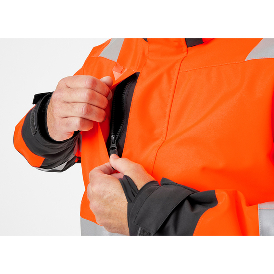 Zdjęcie 6 - Kurtka zimowa odblaskowa Helly Hansen 71392_269 Parka Alna 2.0 kolor pomarańczowy
