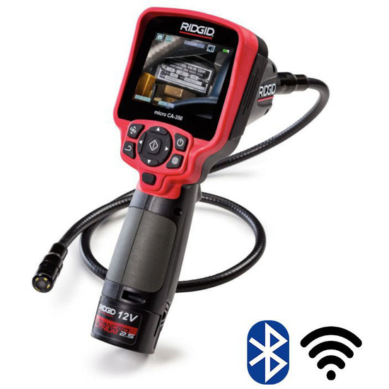 Zdjęcie 2 - Kamera Inspekcyjna RIDGID CA-350X Bluetooth WiFi + Butelka