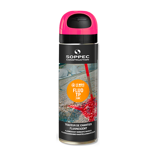 Zdjęcie 1 - Farba do znakowania w aerozolu RÓŻOWA SOPPEC FLUO TP CHERRY
