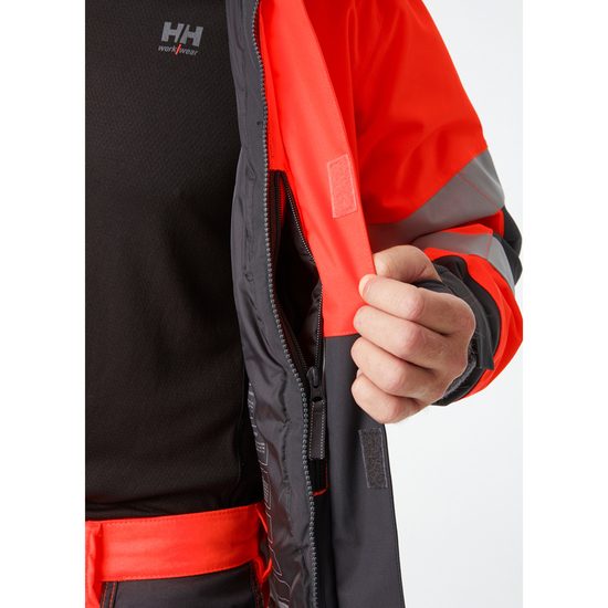 Zdjęcie 6 - Kurtka zimowa odblaskowa Helly Hansen 71392_169 Parka Alna 2.0 kolor czerwony