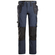 Nawigacja zdjęcie 1 - 6271 Spodnie Full Stretch z workami kieszeniowymi Snickers Workwear granatowe