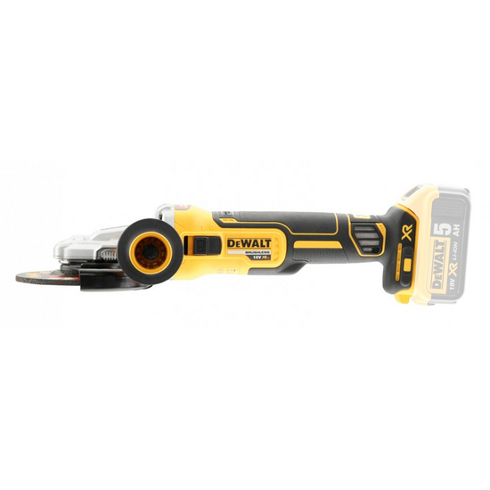 Zdjęcie 2 - Szlifierka kątowa akumulatorowa z płaską głowicą DeWalt DCG405FN 125mm 18V XR