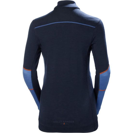 Zdjęcie 2 - Damska koszulka termoaktywna Helly Hansen 75210_595 HH LIFA Merino kolor granatowy