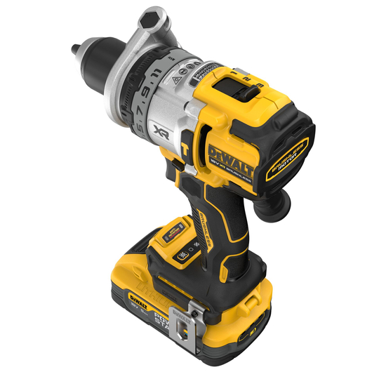 Zdjęcie 7 - Wiertarko-wkrętarka udarowa akumulatorowa DeWalt DCD1007H2T 2x5Ah POWERSTACK 169Nm 18V XR