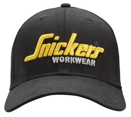 Zdjęcie 1 - 9002 Czapka z daszkiem Logo Flexfit Snickers Workwear Kolor Black