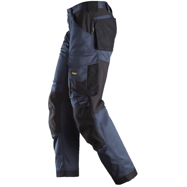 Zdjęcie 3 - 6351 Spodnie stretch AllroundWork+ luźno dopasowane Snickers Workwear granatowe