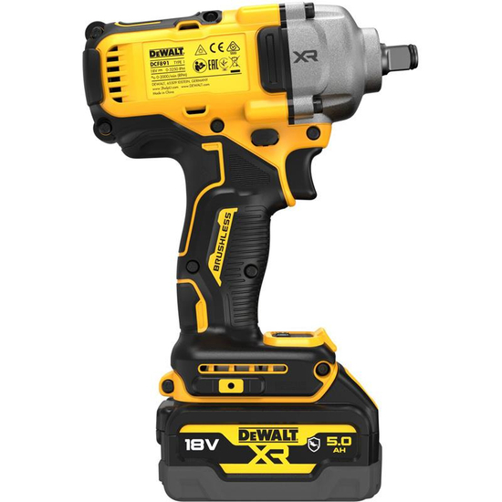 Zdjęcie 5 - Klucz udarowy akumulatorowy DeWalt DCF891P2G ½” 812Nm 18V XR 2x5Ah