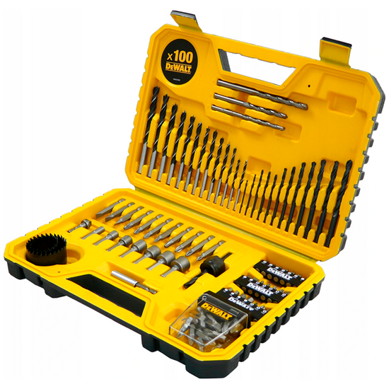 Zdjęcie 1 - ZESTAW WIERTŁA BITY 100 SZT DEWALT DT71563 WALIZKA