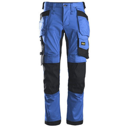 6241 Spodnie Stretch AllroundWork z workami kieszeniowymi kolor niebiesko - czarny