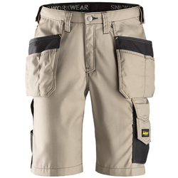 Nawigacja zdjęcie 1 - 3023 Krótkie spodnie Rip-Stop z workami kieszeniowymi (kolor: khaki-czarny) Snickers Workwear