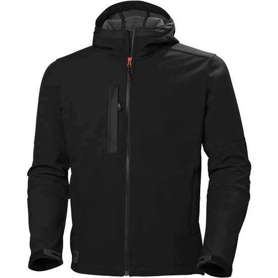 Zdjęcie 1 - Kurtka Helly Hansen 74230_990 KENSINGTON HOODED SOFTSHELL JACKET kolor czarny