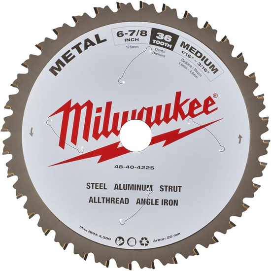 Zdjęcie 1 - Tarcza do metalu 174x20x1,6x60 48404225 Milwaukee