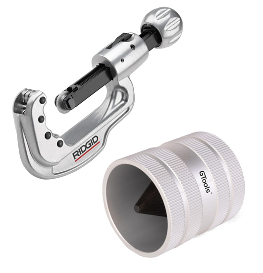 Zdjęcie 2 - Obcinak inox 65S  6-65mm + Gratownik 12-54mm + Miarka Ridgid