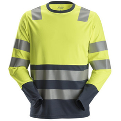 2433 T-shirt Odblaskowy AllroundWork – długi rękaw, EN 20471/2 Snickers Workwear