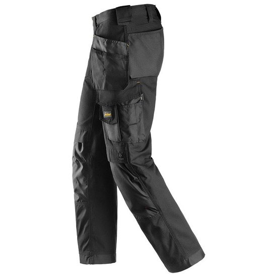Zdjęcie 3 - 3214 Spodnie Canvas+ z workami kieszeniowymi (kolor: czarny) Snickers Workwear
