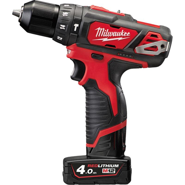 Zdjęcie 1 - Wiertarko-wkrętarka udarowa akumulatorowa Milwaukee M12 BPD-402C 38Nm 12V 2x4Ah 4933441935