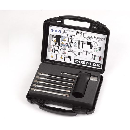 Zdjęcie 1 - Zestaw wierteł SDS-Plus z odpylaniem 6 szt. 2 xØ6 /8x146 mm/1xØ10x146 mm/1 x uchwyt z podłączeniem do odkurzacza Milwaukee 4932471162