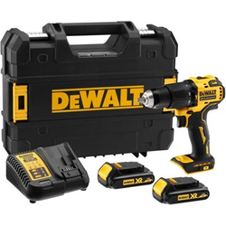 Wiertarko-wkrętarka udarowa akumulatorowa DeWalt DCD709S2T 65Nm 18V XR 2x1.5Ah