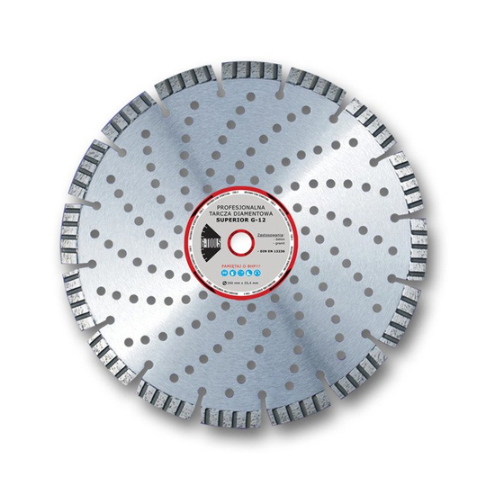 Zdjęcie 1 - Tarcza diamentowa laserowa GTools Superior G12 LTB300 - segment Turbo