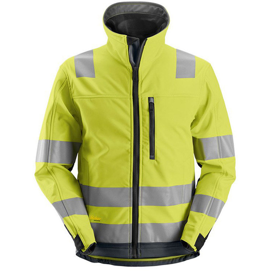 Zdjęcie 1 - 1230 Kurtka Odblaskowa Soft Shell AllroundWork (kolor: żółty odblaskowy), EN 20471/3 Snickers Workwear