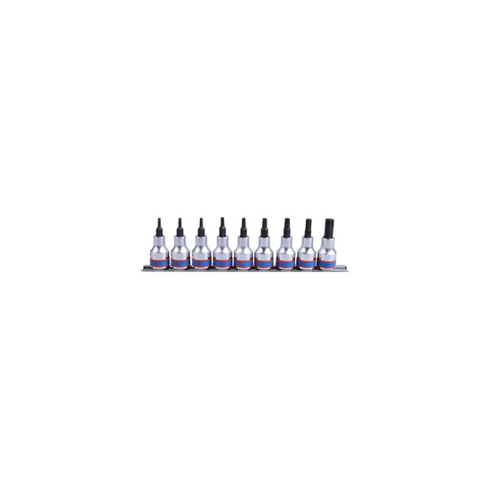 Zdjęcie 1 - ZESTAW NASADEK TORX 3/8" 9cz. T10 - T50, SZYNA, 3109PR8 King Tony